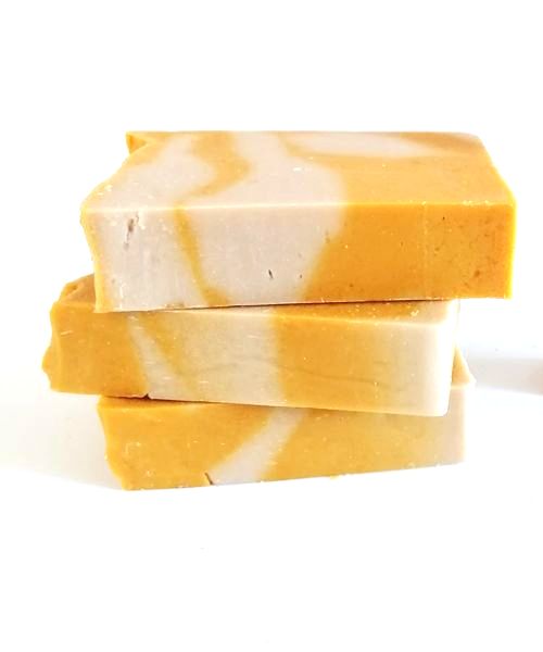 Sunset Garden artisan soap annato and patchouli